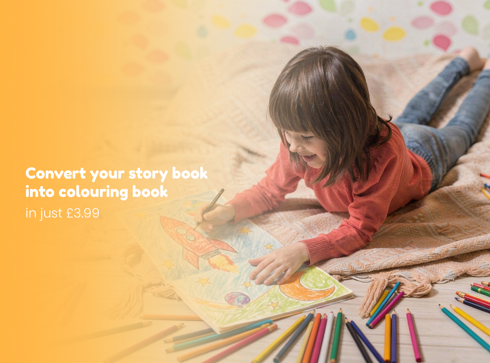 Convert your story book into colouring book